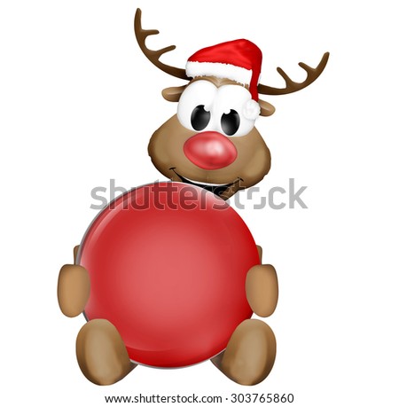 Christmas Reindeer Stock Photo 303765860 : Shutterstock