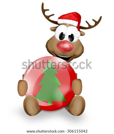 Christmas Reindeer Stock Photo 306155042 : Shutterstock