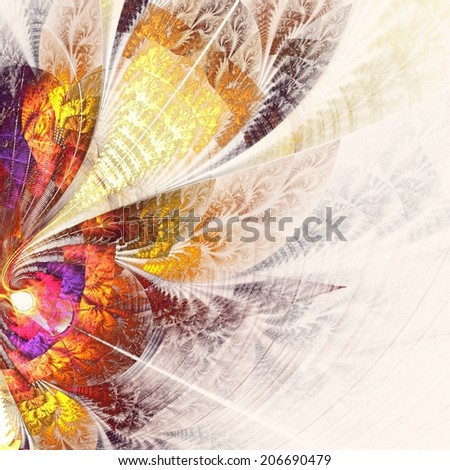 Bright and positive life-affirming abstract background