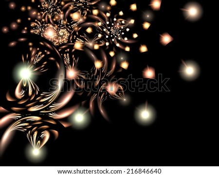 Interesting expressive abstract background in warm gray and gold metallic tones