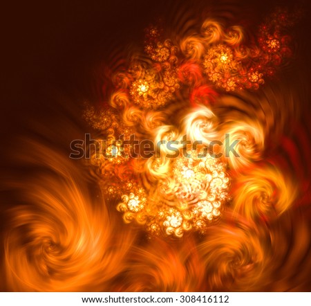 Autumn abstract background, bright and showy.  It is a fun fantasy pattern