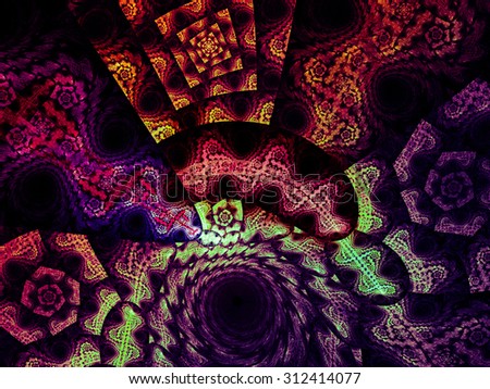 Contrast geometric abstraction. Mysterious geometric abstract background