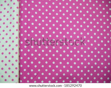 Seamless white and pink polka dot background