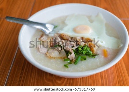 khaw piek ,boiled rice vintage steert food in vang vieng lao Zdjęcia stock © 