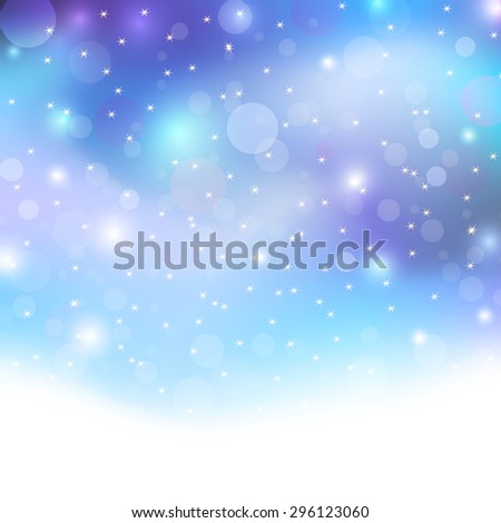Christmas background with boket lights. Abstract elegant lights with boket lights and stars.Useful as background for Holiday,Christmas  ,New Year
