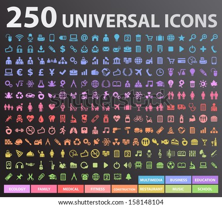 250 Universal Icons.