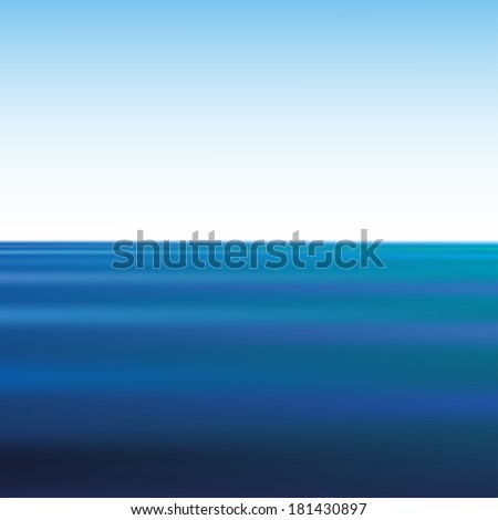 smooth surface in the sea