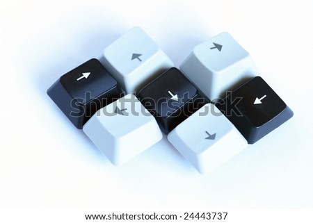 Computer keys as puzzle