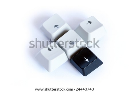 Computer keys as puzzle