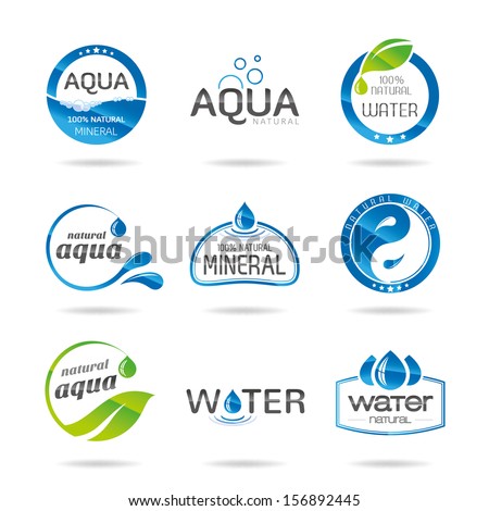 Water design elements. Water icon