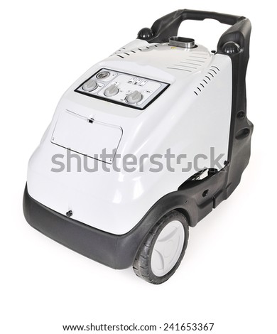 High pressure washer with hot water and steam