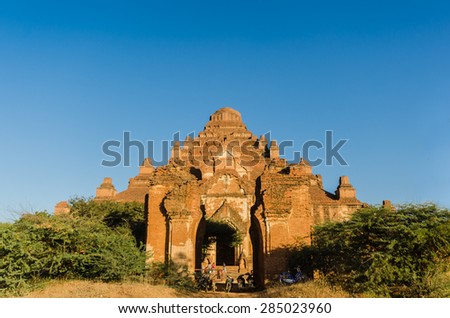 Dhammayangyi temple The biggest Temple in Bagan (Pagan) at sunset, Myanmar