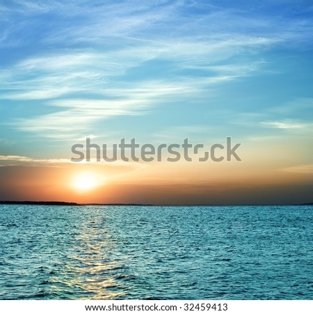 Similar – Image, Stock Photo summer farewell Sunset