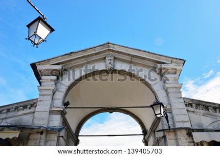 architectural fragments from buildings in Venice - Italy