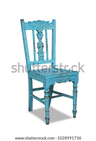 Similar – Image, Stock Photo Old, rustic wooden chair stands in a bush