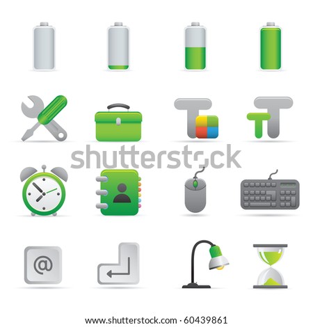 Computer Icons | Green01   Professional set for your website, application, or presentation