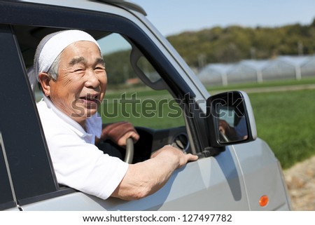 Similar – Image, Stock Photo He sat outside the door, looked at his hands and wondered if he had washed them thoroughly.