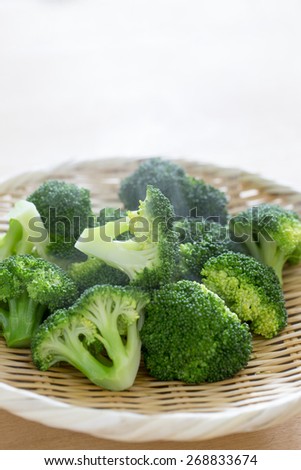 Boiled vegetables, broccoli