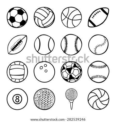 set of sports balls