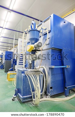 TANGSHAN - DECEMBER 22: Solar energy production equipment, in a manufacturing enterprise on december 22, 2013, tangshan, china.