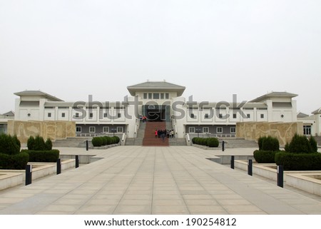 LETING COUNTY - APRIL 16: Li dazhao memorial building exterior, on April 16, 2014, Leting county, hebei province, China.