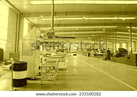 TANGSHAN - DECEMBER 22: The Machinery and equipment in the workshop, in a solar equipment manufacturing enterprises on december 22, 2013, tangshan, china.