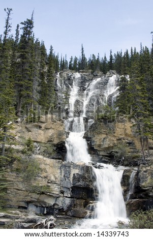 Tangle Creek Waterfalls in Jasper National Park.