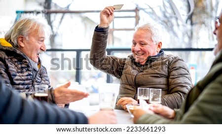 Similar – Foto Bild Seniorin im Winter mit Mütze