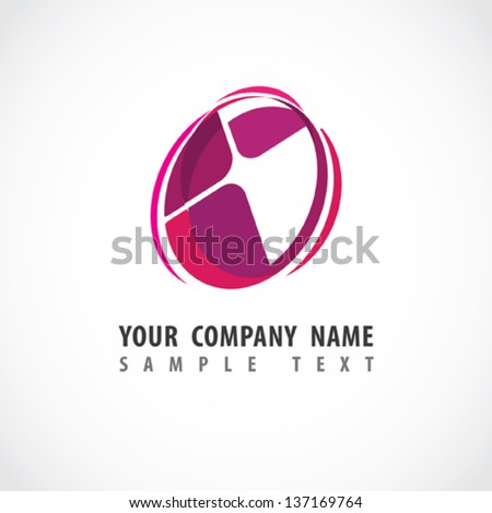 Abstract shape. Corporate icon. Vector.