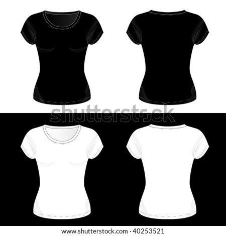 Silkscreen Series. Black And White Realistic Woman'S Blank Cap Sleeve ...