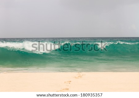 Big waves in rough seas