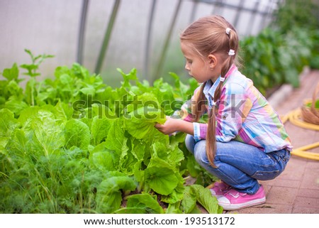 Similar – Image, Stock Photo Child holding green pepper