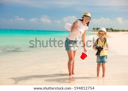 Similar – Image, Stock Photo Mother photographing childs playing