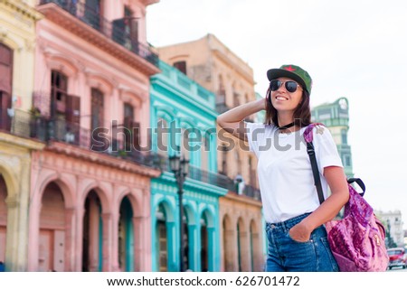 Similar – Image, Stock Photo smiling girl , havana