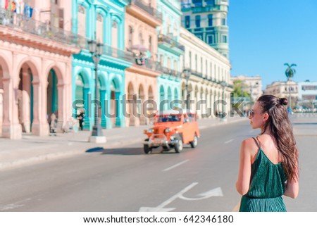 Image, Stock Photo happy girl, havana