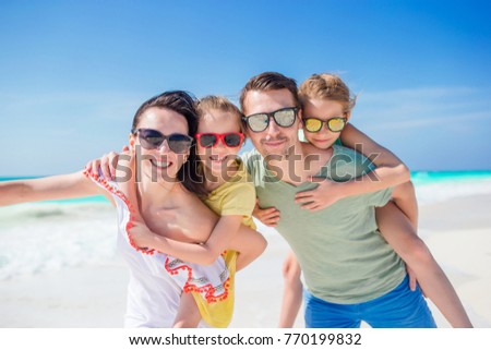 Similar – Image, Stock Photo Selfportrait in the beach with a beautiful sky