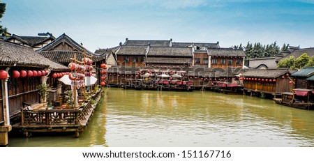 The scenery of Wuzhen, one of the Chinese ancient town