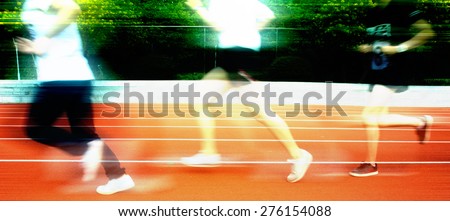 Running on the running track