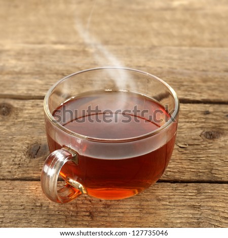 A cup of hot tea