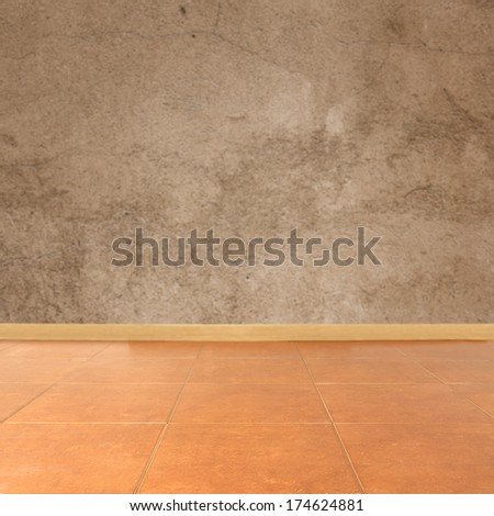 retro floor and wall