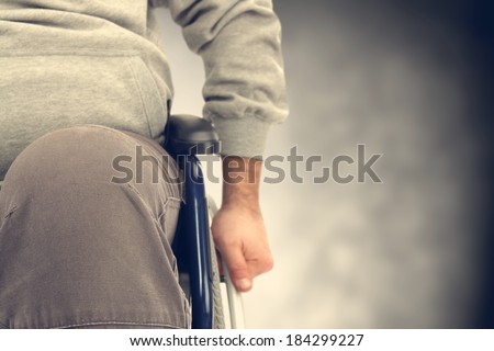 big men and wheelchair