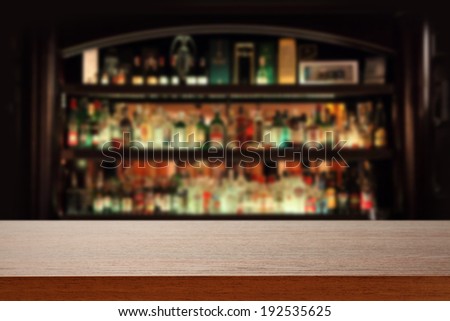 bar and desk