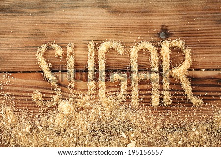 sugar mark and sugar background