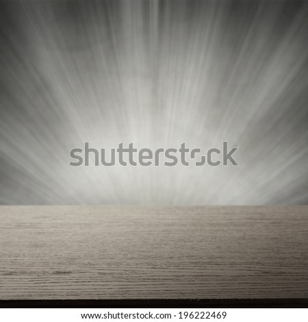 dark desk and gray background