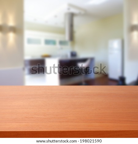 red brown desk and kitchen place for you