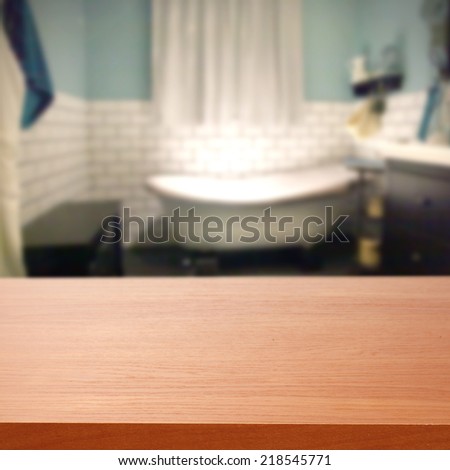 white bath and desk of red