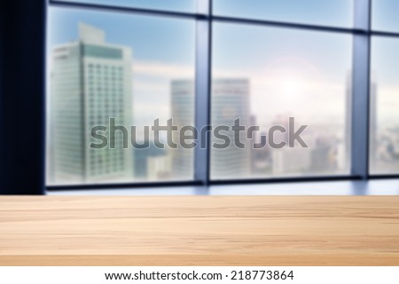 glass of window and city space