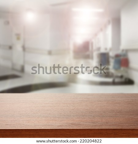 medical background space and desk