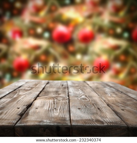 home decoration of holiday time and worn old table and vintage chic