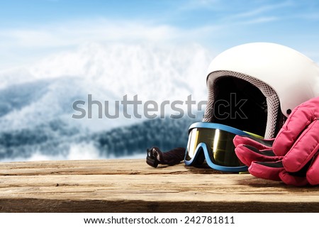 extreme sport of ski and desk